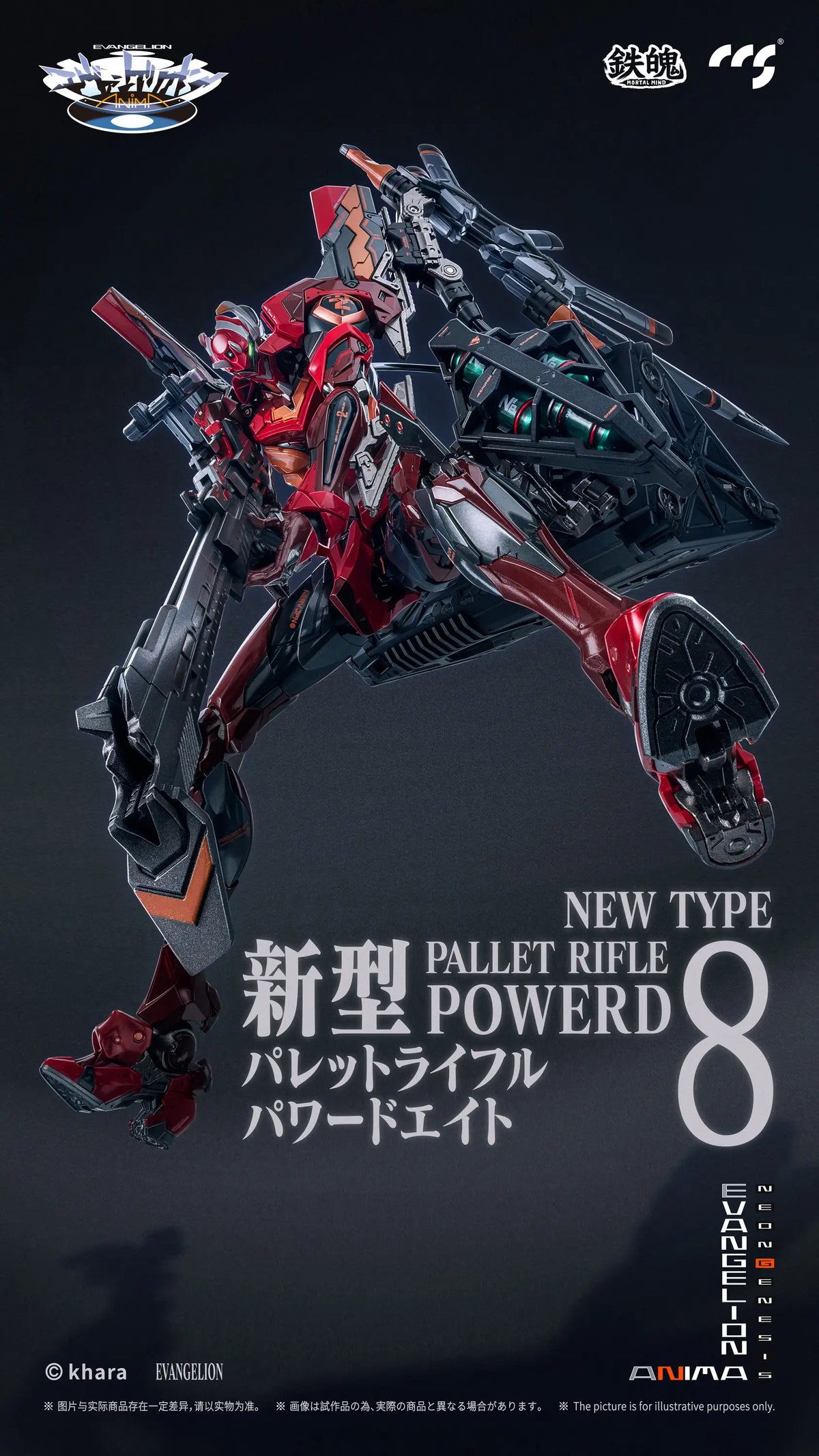 Evangelion Anima Mortal Mind Evangelion Unit-02 Type II Alloy Action Figure