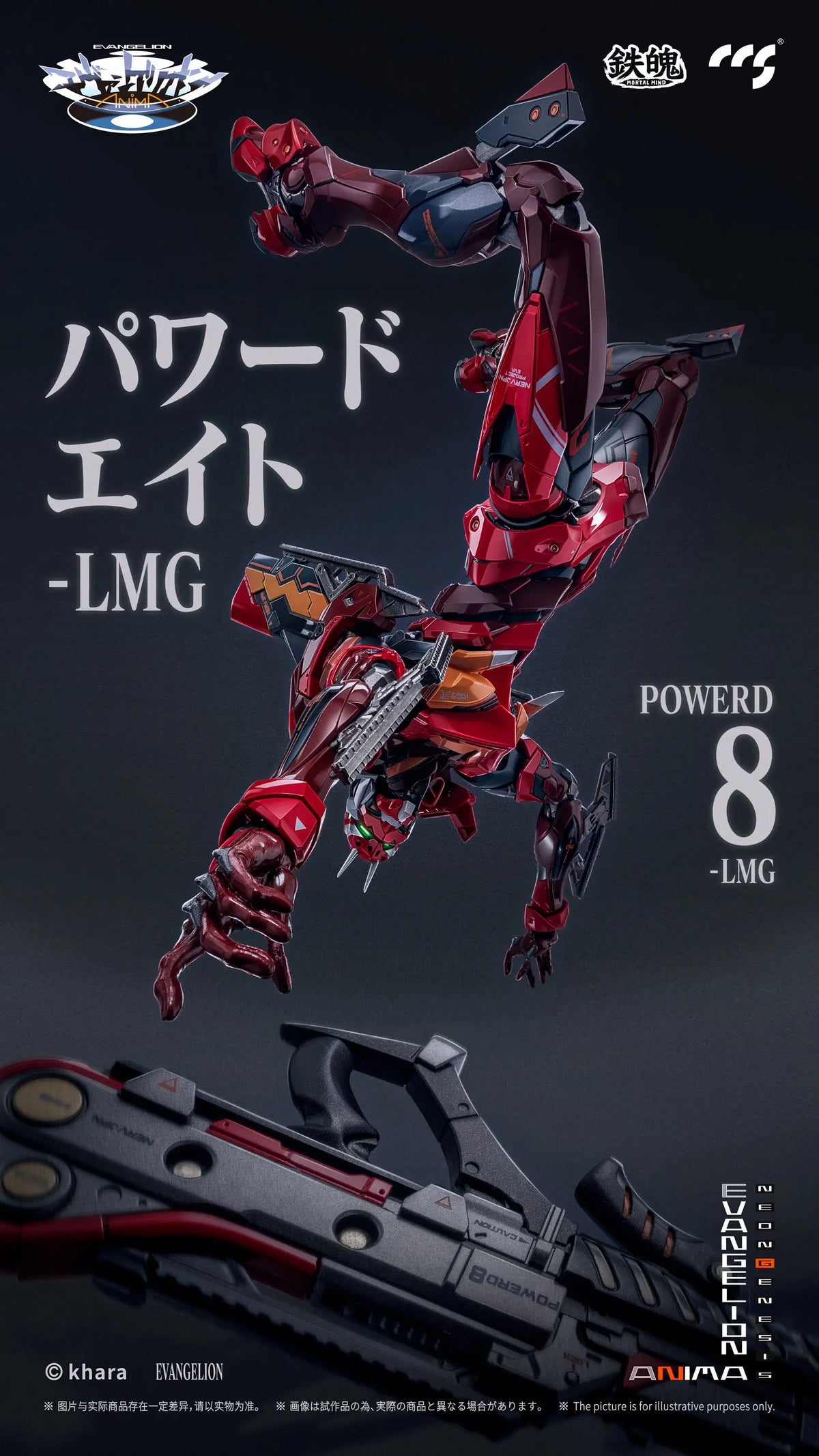 Evangelion Anima Mortal Mind Evangelion Unit-02 Type II Alloy Action Figure