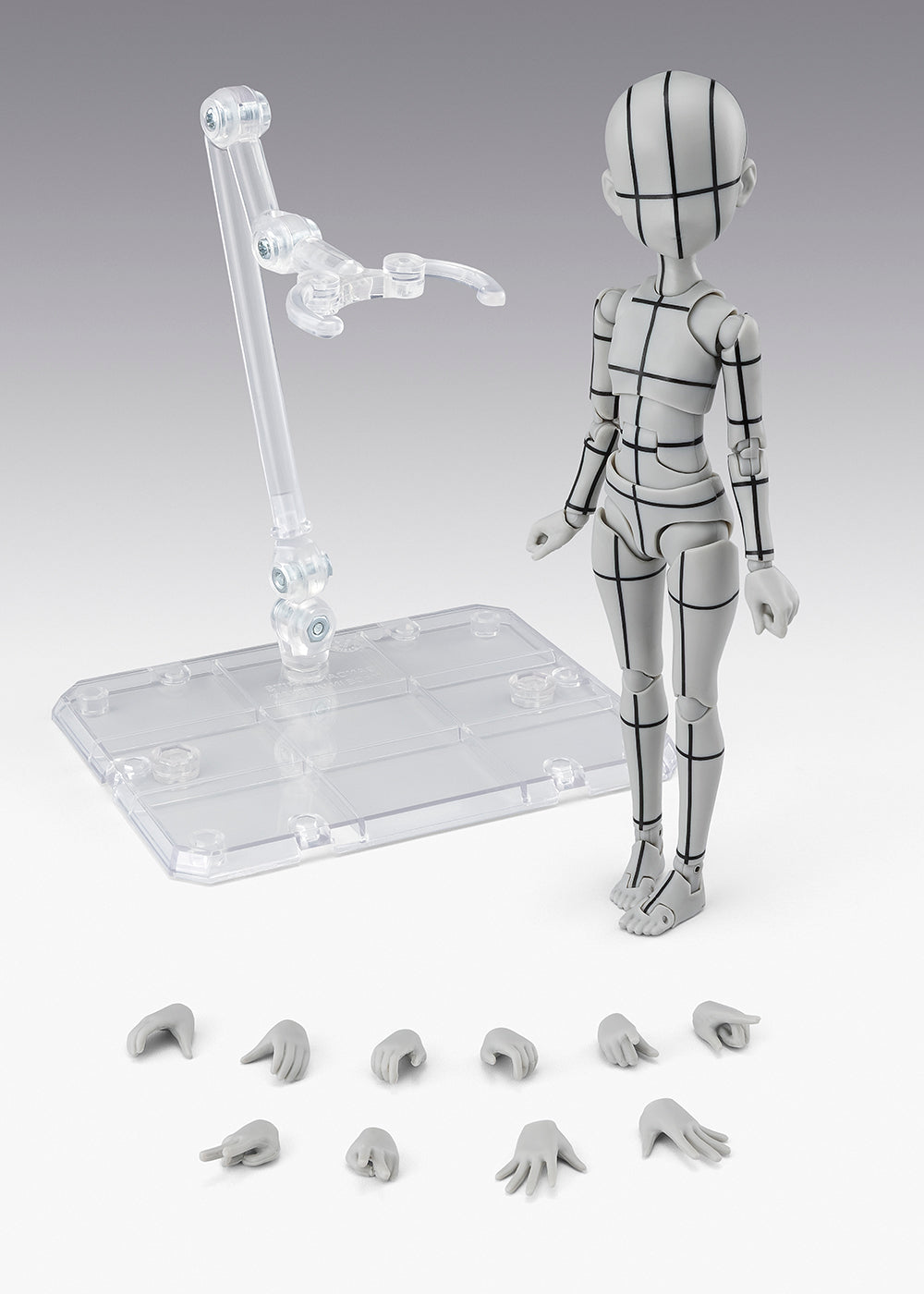 S.H.Figuarts Body-Chan -Ken Sugimori- Edition -Wireframe- (Gray Color Ver.)